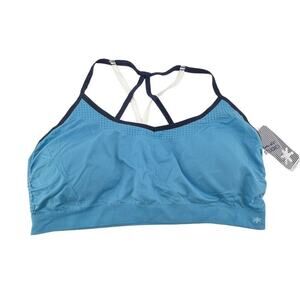 Splendid Studio Bra Size XXXL Sports NEW Blue Strappy Yoga Athletic Athleisure